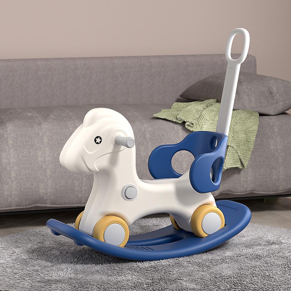 Living And Home Kids 2-in-1 Plastic Ride-On Rocking Horse