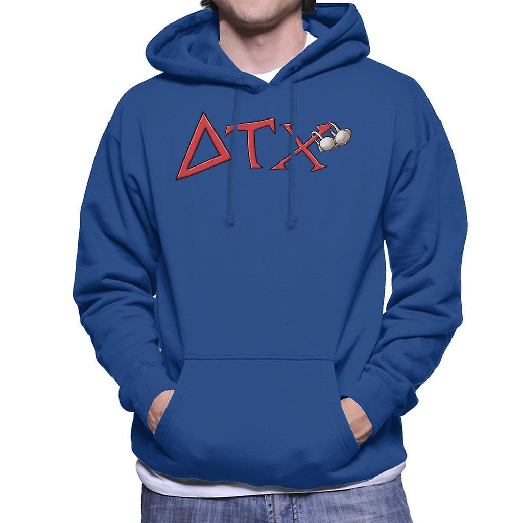 Animal House DTX Red Logo Men's Hooded Sweatshirt Royal Blue Small