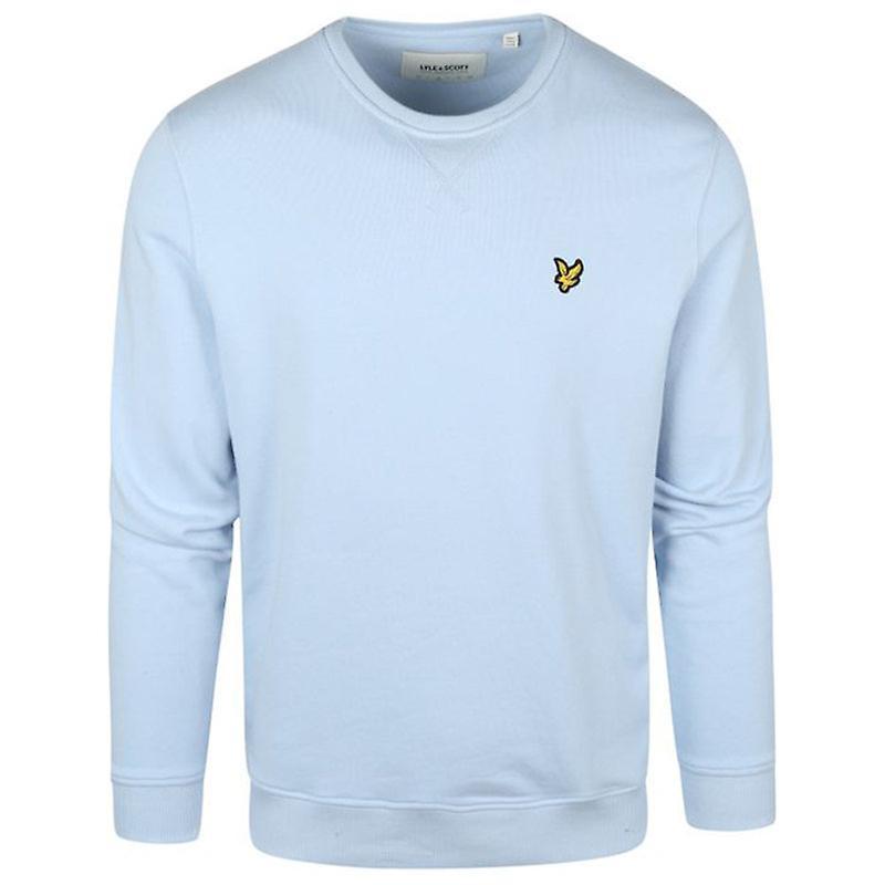 Lyle & Scott Mens Jumpers Crew Neck Knitted Winter Sweat Pullover Sweatshirts Light Blue S