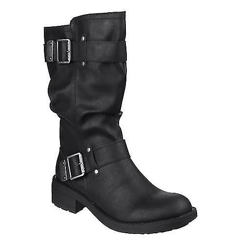 Rocket Dog Womens/Ladies Trumble Faux Leather Biker Boots Black 7 UK