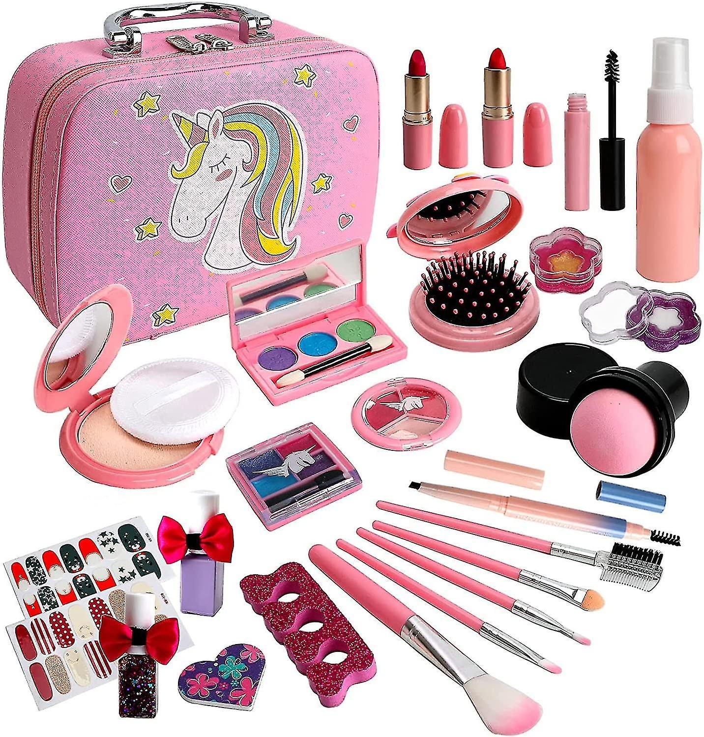 Banmo Kids Makeup Sets For Girls, Washable Kids Make Up Kit Girls Toys, Non-toxic Makeup Set For Little Girls, Childrens Makeup Sets Kids Toys Chri...