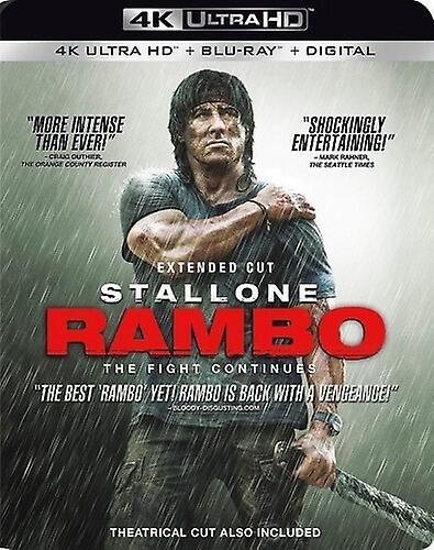 Lions Gate Rambo  [ULTRA HD BLU-RAY REGION: A USA] With Blu-Ray, 4K Mastering, Digital Copy, Dolby, Subtitled, Widescreen, 2 Pack USA import