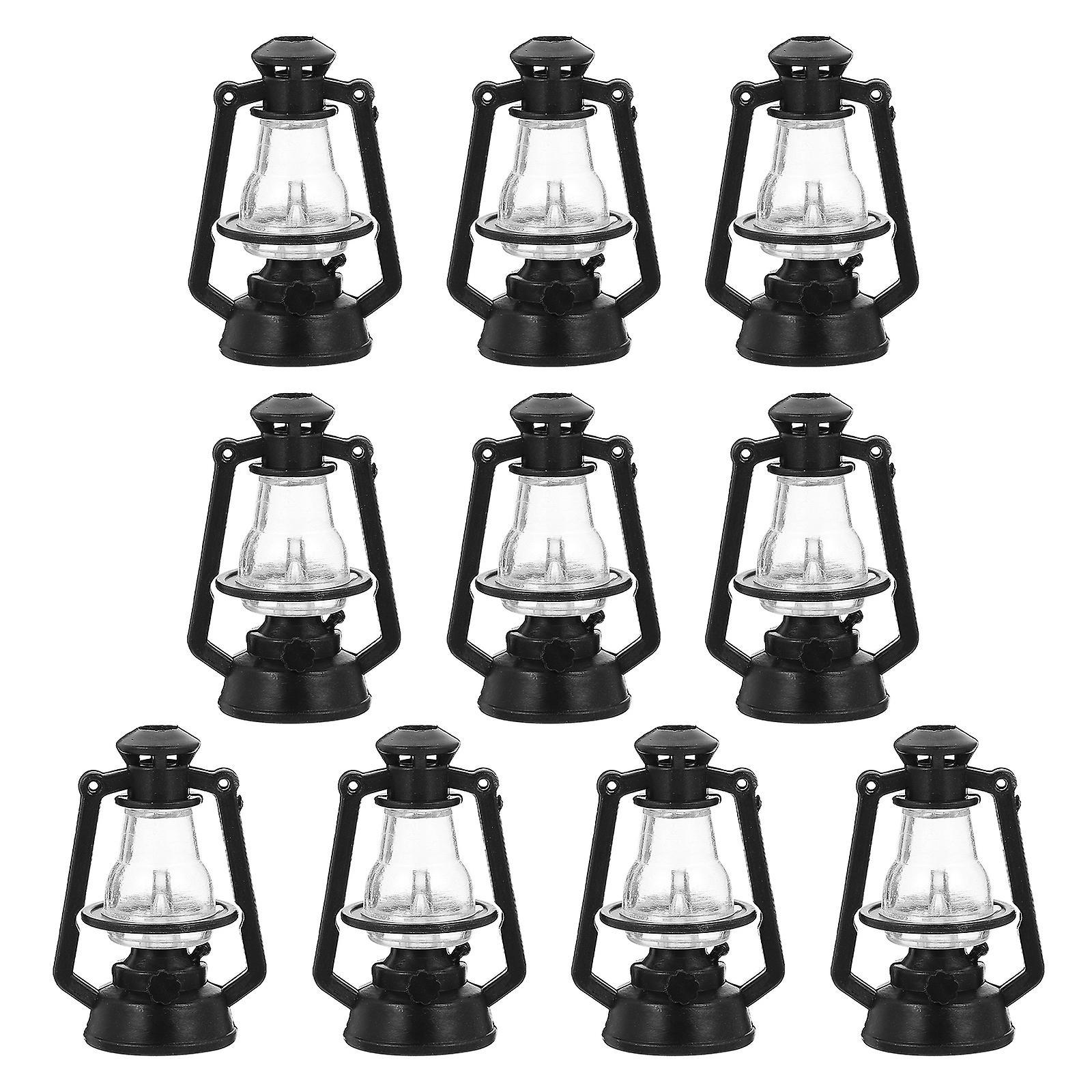 Tinksky 10 Pcs Vintage Home Decor Vintage Lantern Mini Lanterns Decorative Small Candle Lanterns Small Lanterns Decorative Black 5.5X4cm