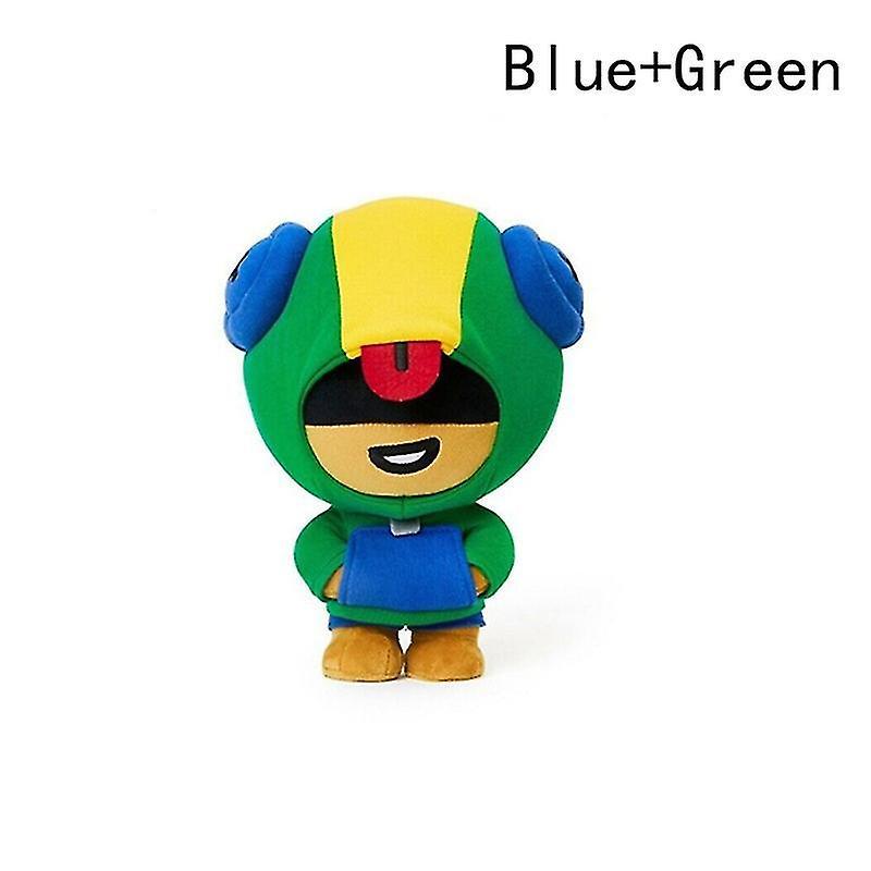 Elciaicle Doll Mobile Game Wilderness Fighting Card Doll Toy Brawl Stars Standing Plush Blue Green