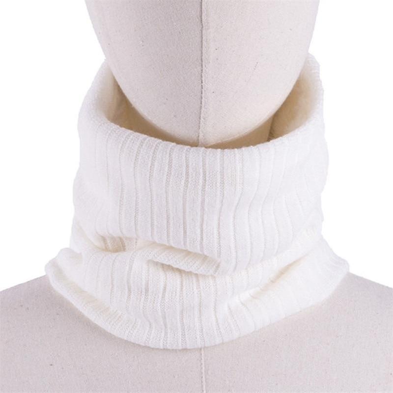 Slowmoose Winter / Neck Warmer Cotton Scarf white-100018786