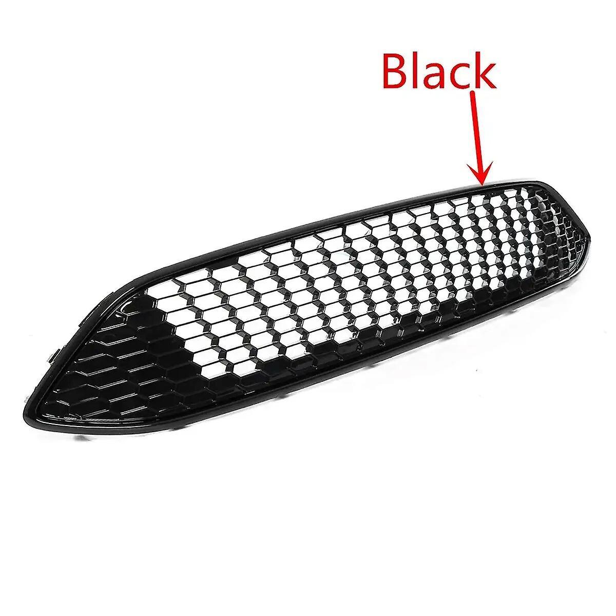 Sanxing Car Front Bumper Centre Grill Panel Grille For Ford Focus MK3 ST Line ZETEC S Hatchback 2015 - 2017 Honeycomb Mesh Grill black