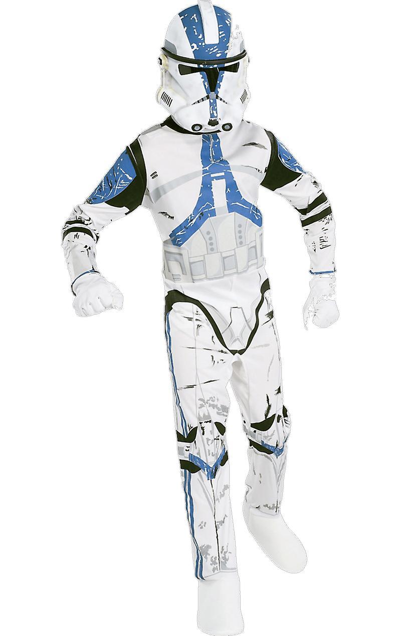 Rubie's Star Wars Childs Clone Trooper Rex Costume 882010l white/black/blue Large