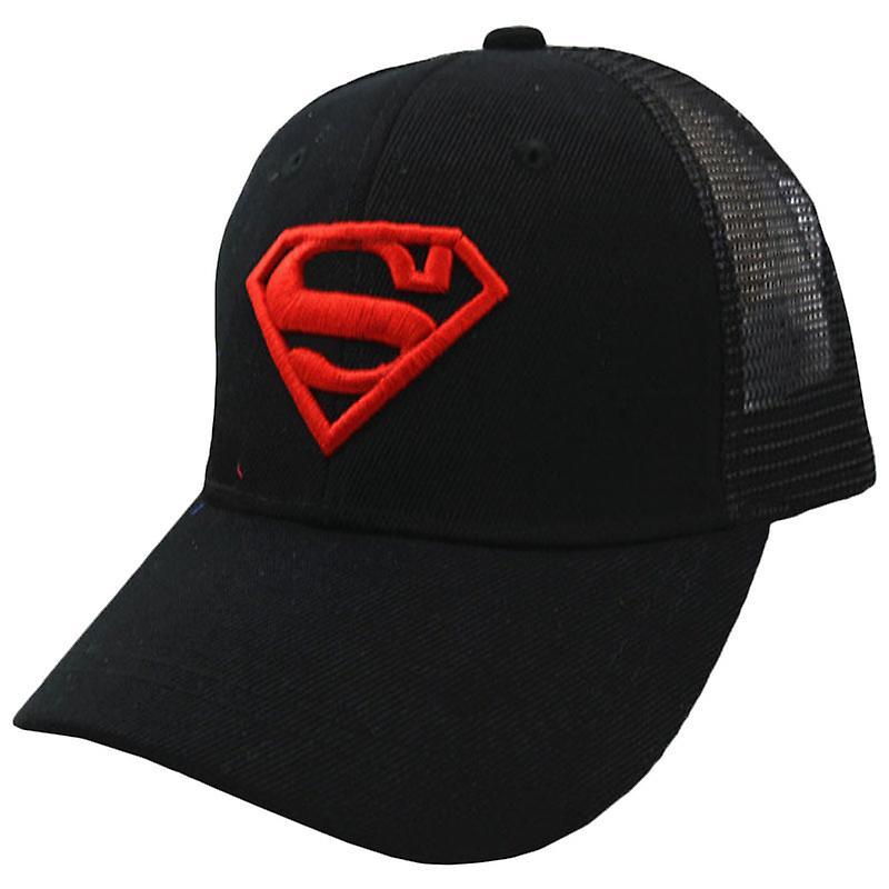 Shakub Kids Boys Girls Cartoons Baseball Peaked Cap Sun Visor Hat Snapback Adjustable Superman Black