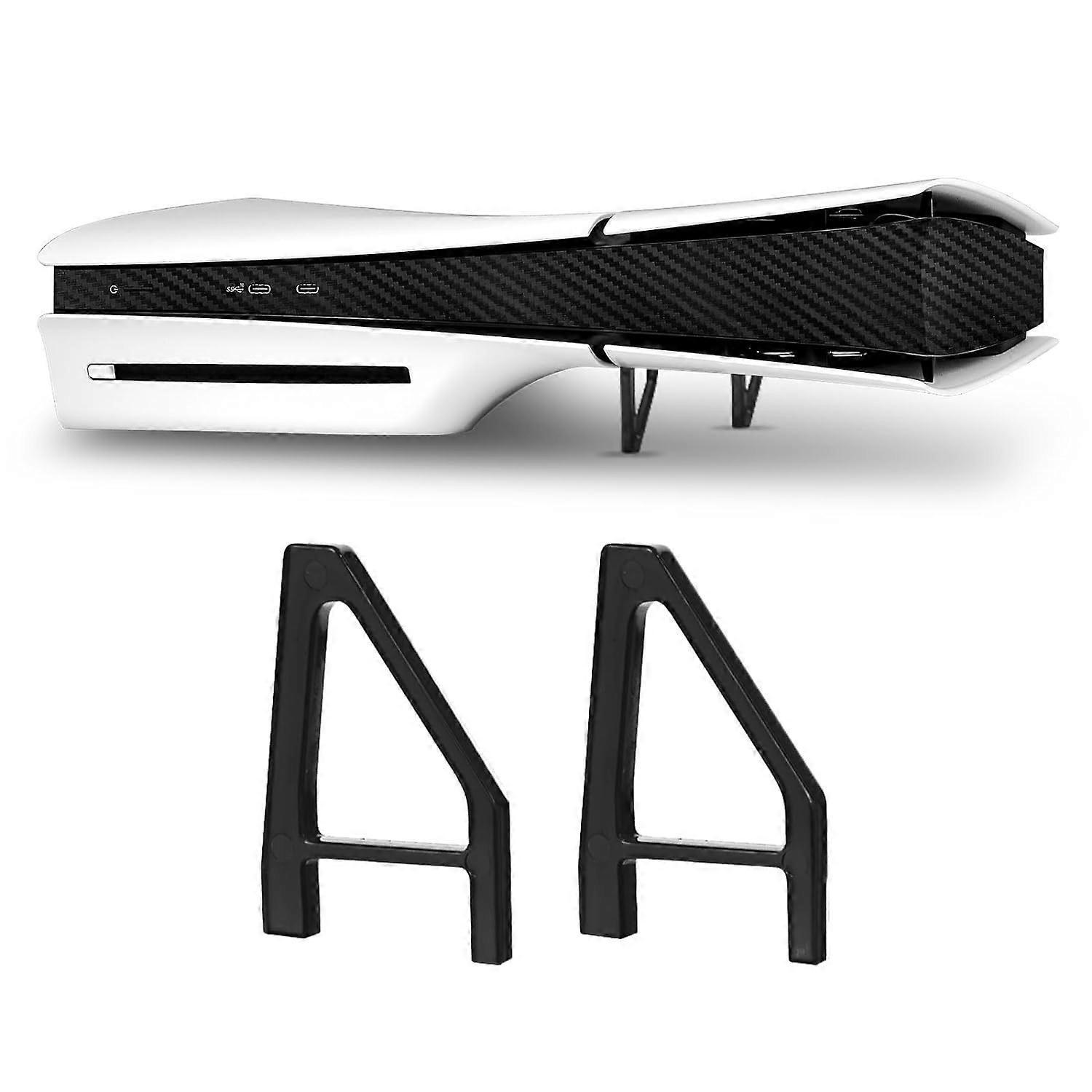 Unbrand Horizontal Stand Compatible with PS5 Slim/PS5 Disc & Digital Console, Base Stand Holder for PS5 Slim Accessories Black