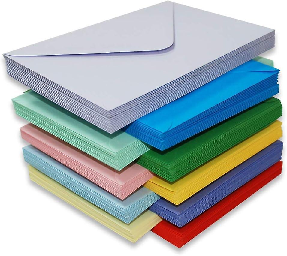 Wenkeay 150pcs 11.5*8CM envelopes in Assorted colours, Brights & Pastels