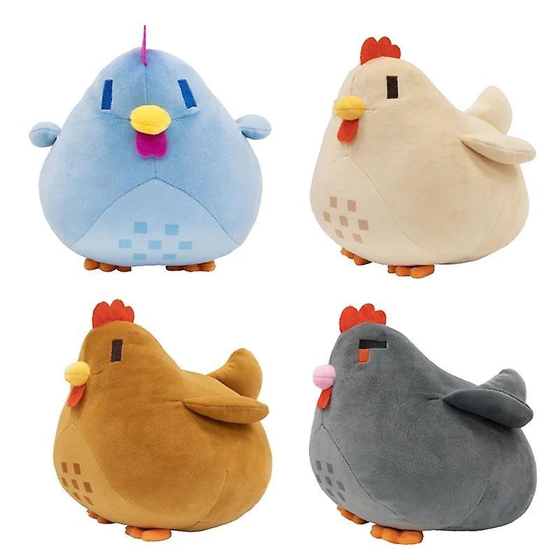 Aswei 20cm Stardew Valley Chicken Pillow Plush Soft Stuffed Animal Toys Cartoon Stardew Valley Children Birthday Gift Christmas Gift blue