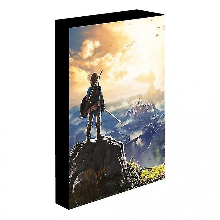 Legend Of Zelda Into The Wilds Light Up Canvas Multicoloured 40cm X 30cm