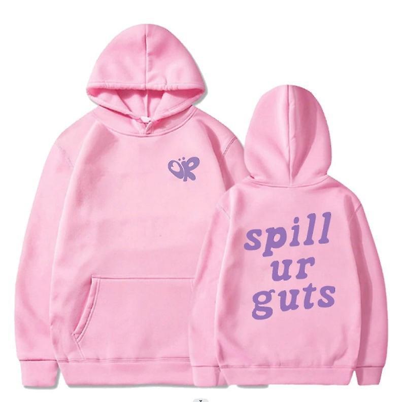 Whbyv Olivia Rodrigo Merch Spill Ur Guts Trendy Fleece Hoodie Hooded Sweatshirt pink S