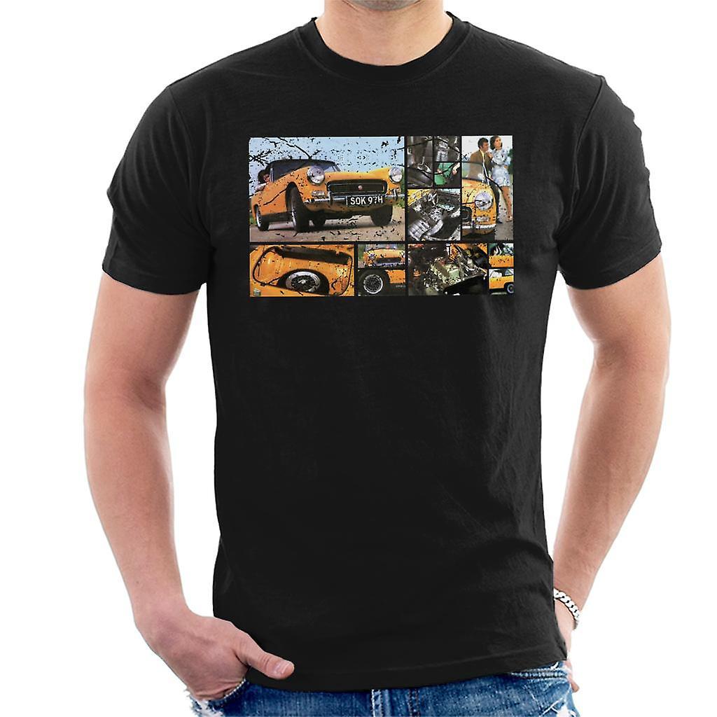 Austin Healey Sprite Mark IV Montage British Motor Heritage Men's T-Shirt Black Medium