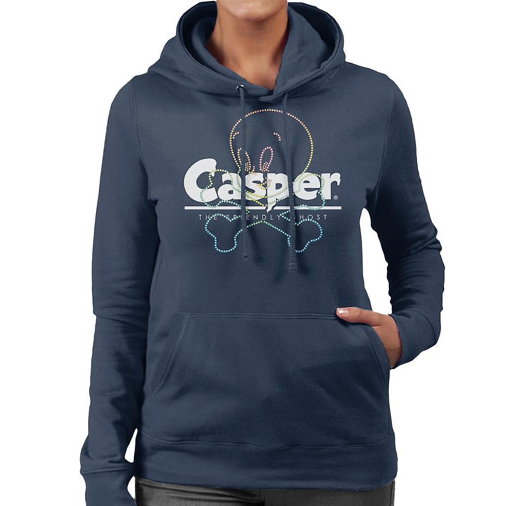 Casper The Friendly Ghost Crossbones Women's Hooded Sweatshirt Navy Blue XX-Large