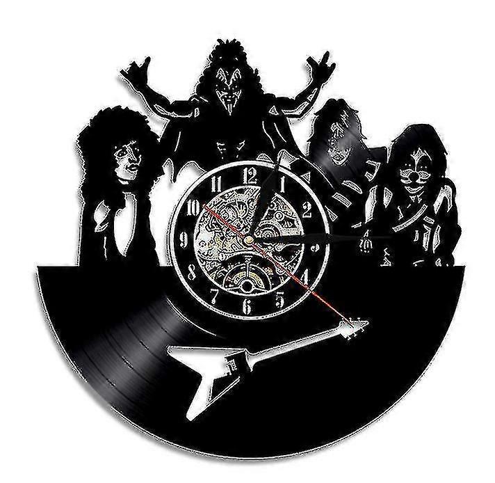 Snngv Kiss Band Vinyl Record Wall Clock