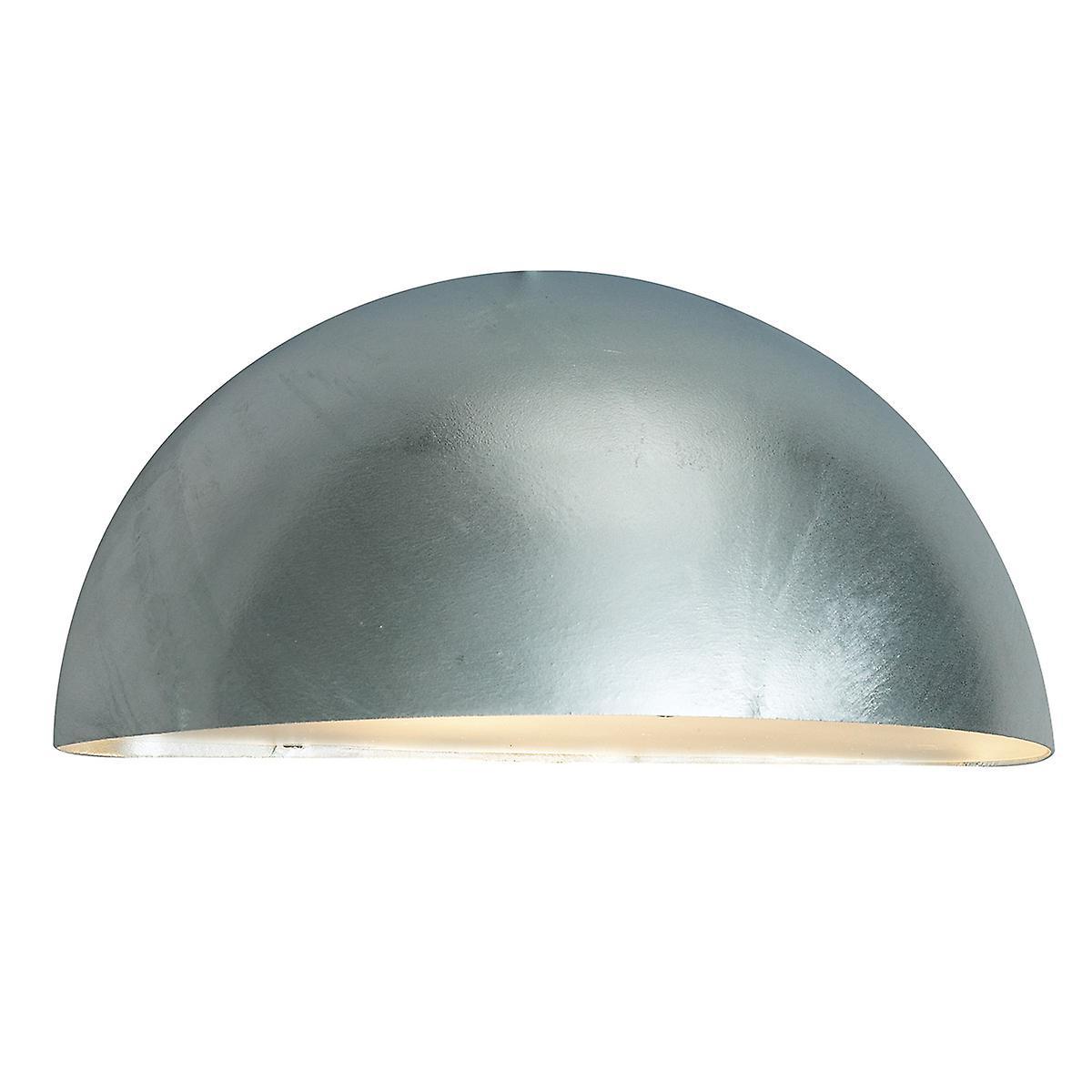 Paris Large 1 Light Outdoor Wall Light Galvanised IP43 E27