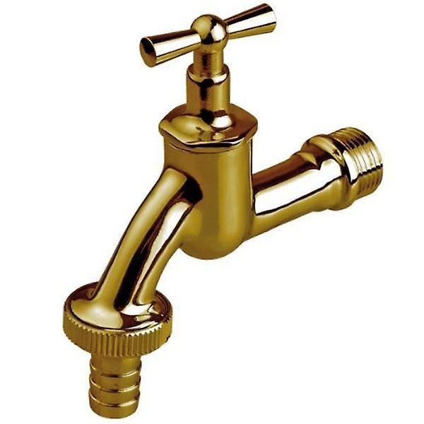 Invena 1/2" /  3/4" inch BSP Garden Tap Brass/Chrome Valve 3/4" BSP Brass