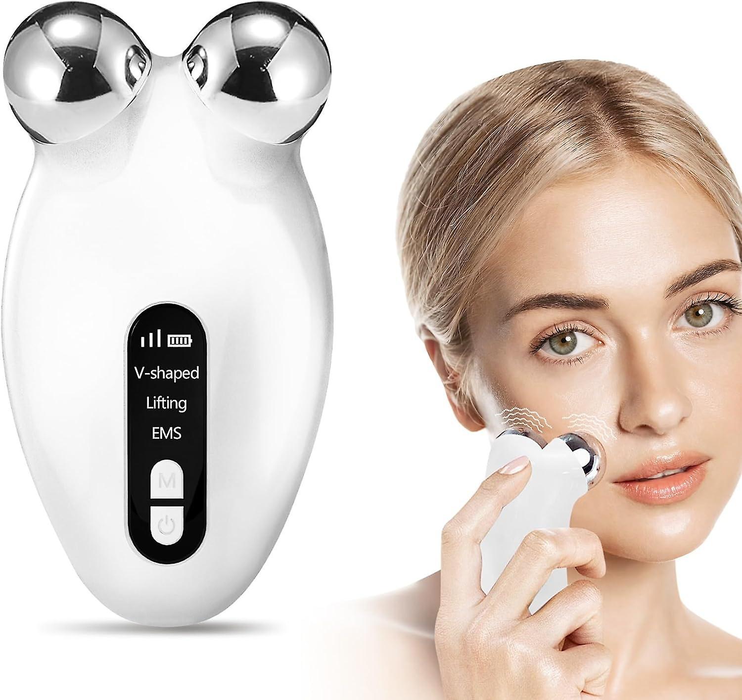 Lelinker Microcurrent Facial Device,upgrade Face Neck Massager For Anti Aging And Wrinkles, Intelligent Double Chin Eliminator,v-face Sculpting Too...