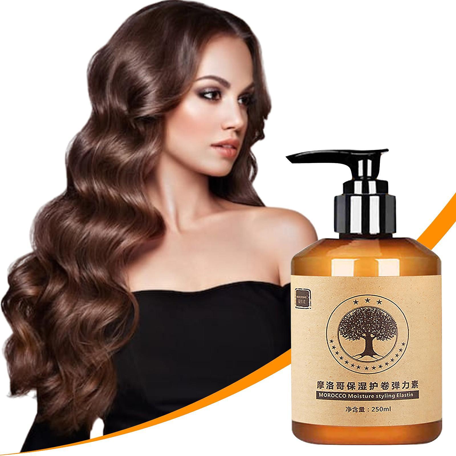 Baodan Long-lasting Styling Moroccan Volume Elastin For Dry Damaged Bounce Curl Hair Care 250ML 3pc