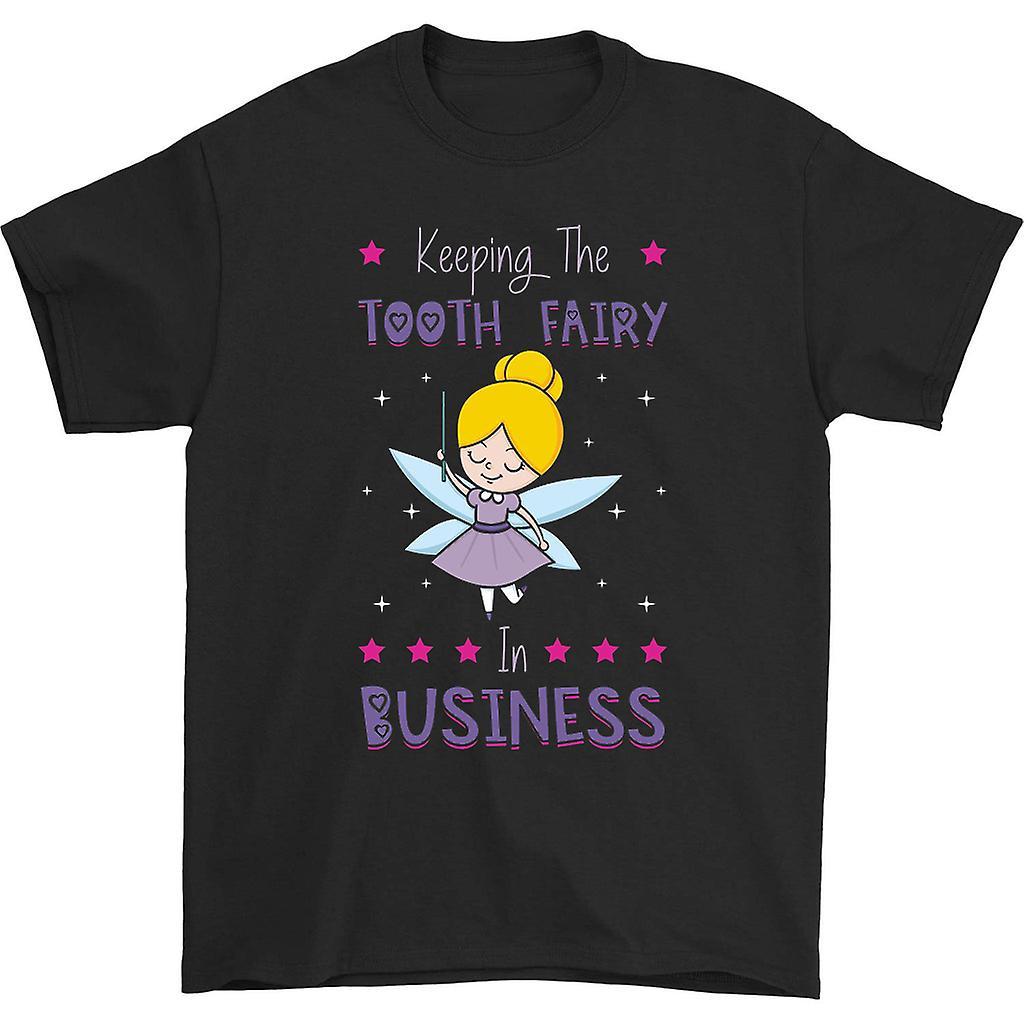 HISHARK Keeping the tooth fairy in business t-shirt Black L