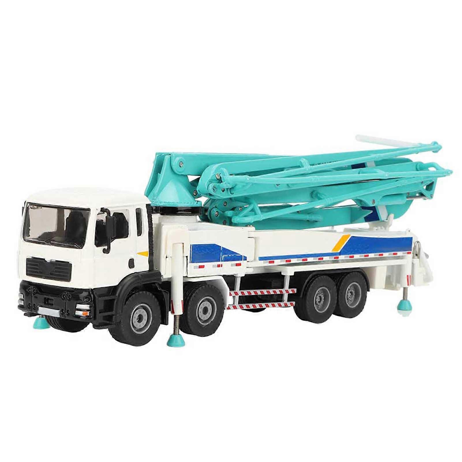 Unbrand Alloy Die-cast Vehicle Model Toy Engineering Concrete Pump Truck Car High Simulation Kids Gift