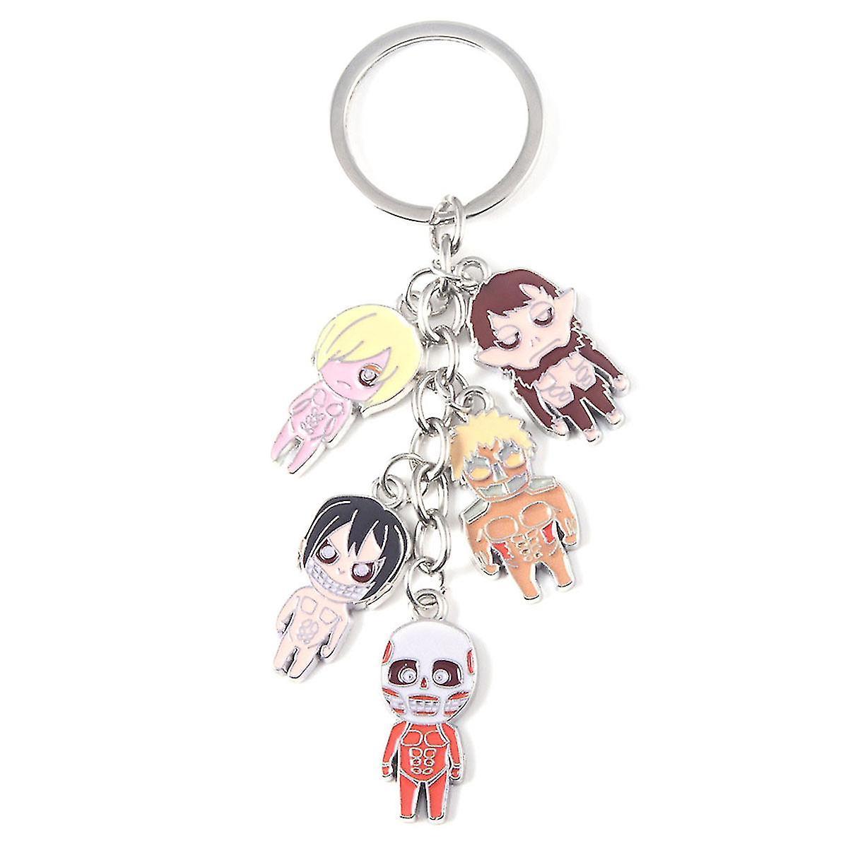 Tikuajgift Attack On Titan Eren Jaeger Anime Key Chain Key Ring Bag Pendant Keyring Christmas Gift