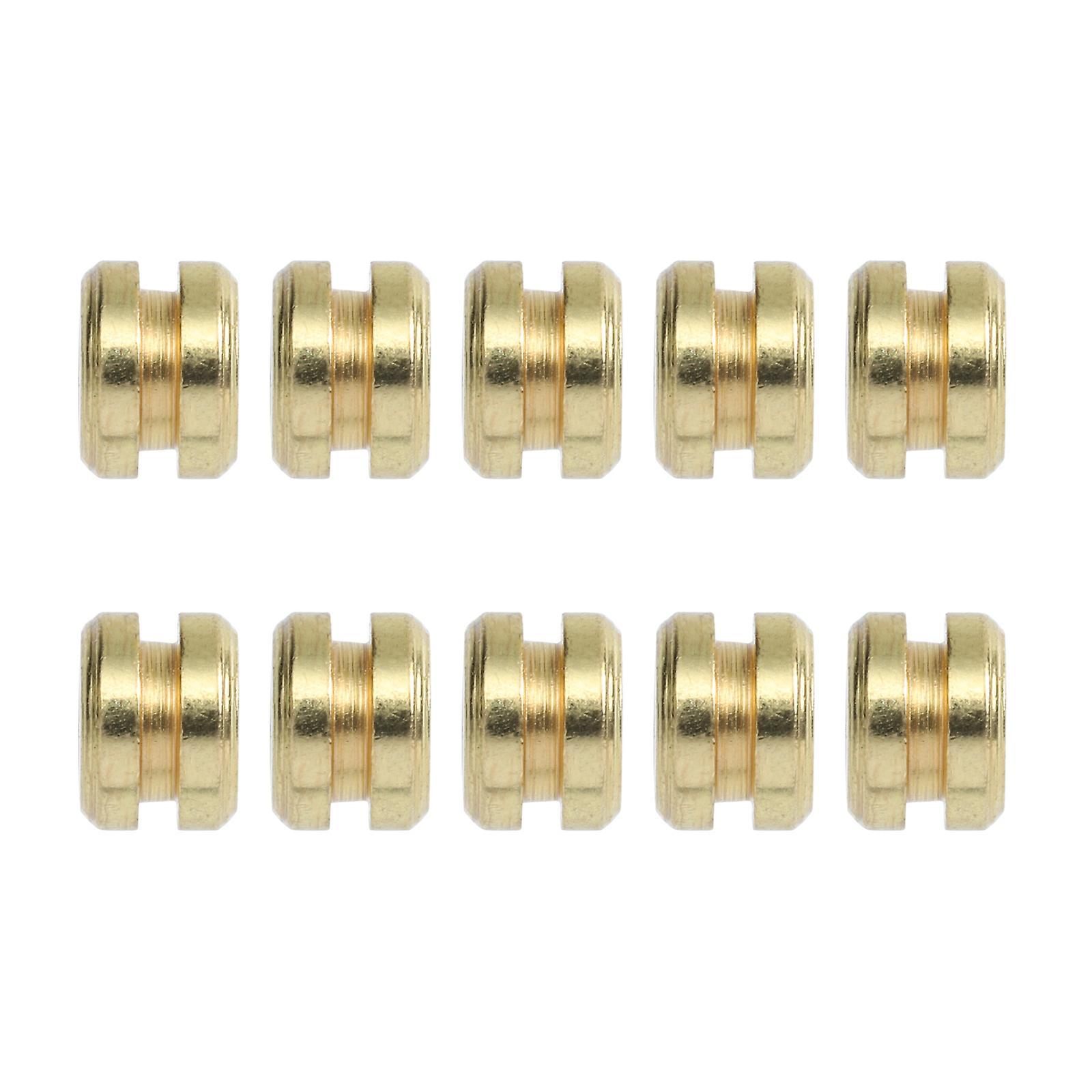 Tinksky 10 Pcs Eleguitar Guitar Folk Guitar String Beads String Beads Folk Guitar Guitar Repairing Tool Golden 0.5x0.5cm