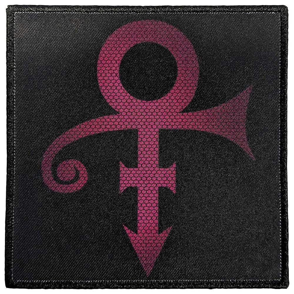 Prince Symbol Hexagonally Textured Woven Patch Black One Size