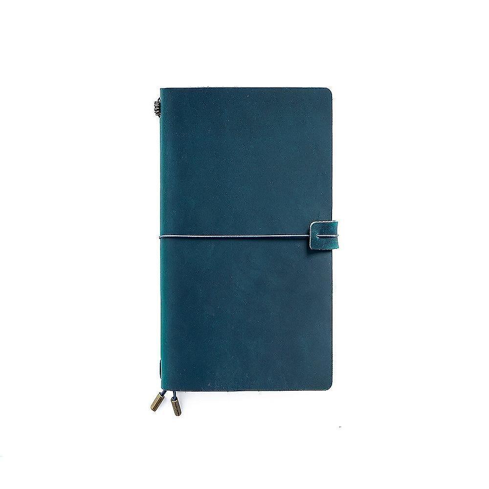 Slowmoose Leather Notebook Handmade Vintage Diary Blue Standard 22x12.5cm