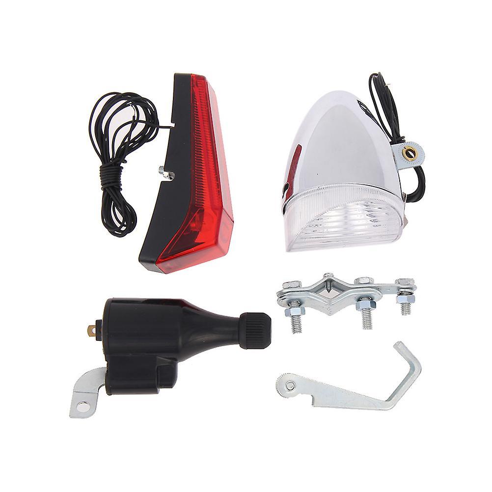 Winomo Bicycle Lights Generator Friction Dynamo Bike Headlight Rear Light Sets Acessories Picture 1