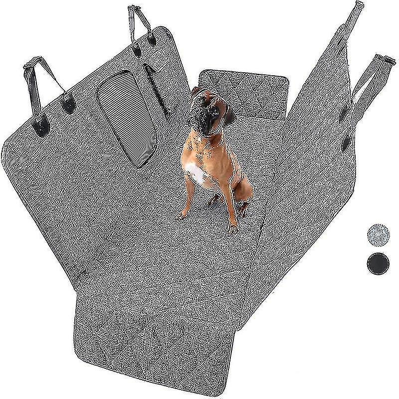 Tianzun Dogs Carrier Waterproof Rear Back Pet Dog Car Seat Cover Mats Hammock Protector Trunk Mat Travel Accessories gray cation