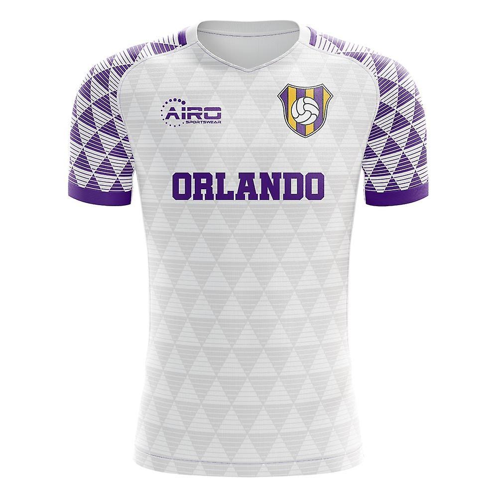 Airo Sportswear 2023-2024 Orlando Away Concept Football Shirt - Adult Long Sleeve Purple XXL 50-52 inch Chest (124/136cm)