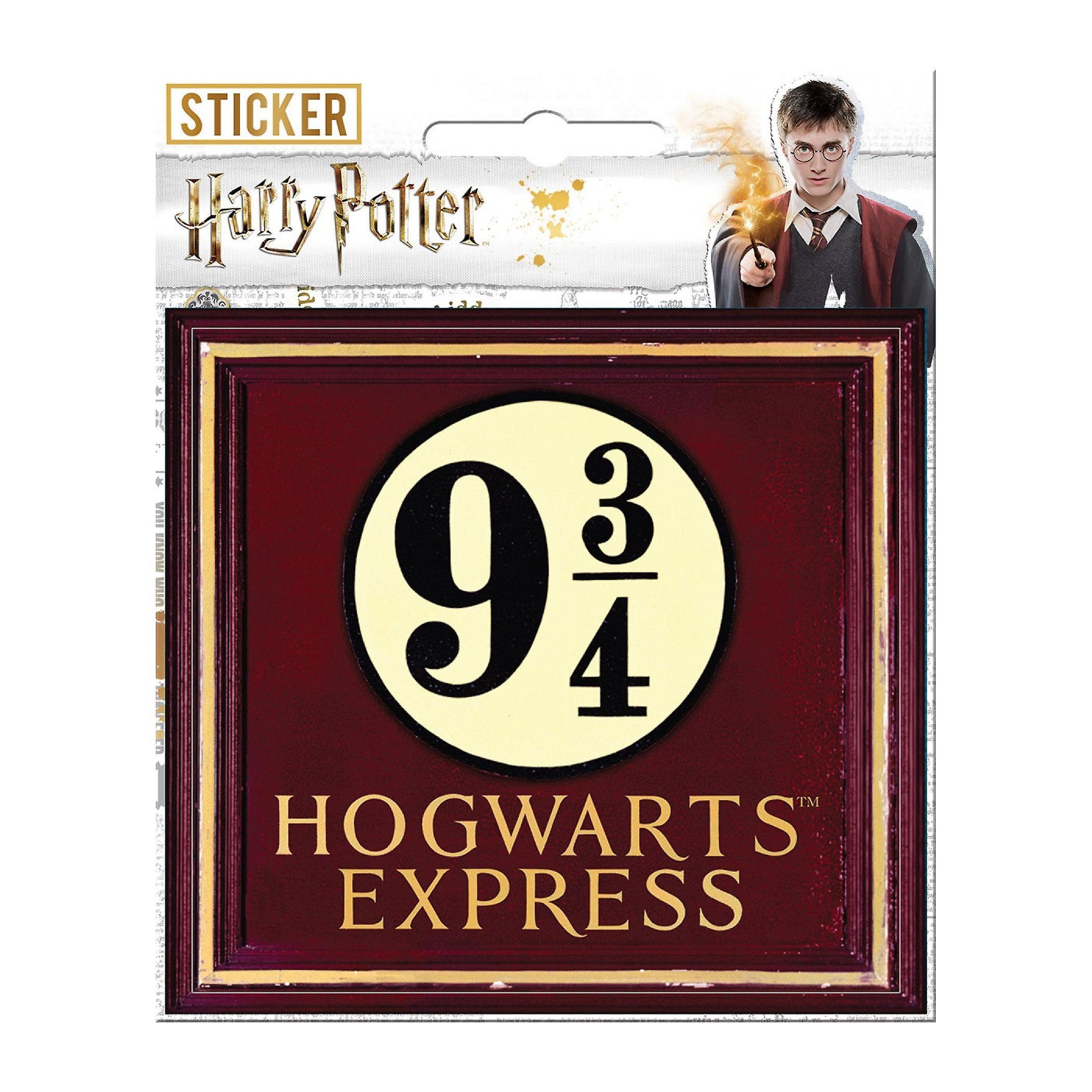 Movies Harry Potter Hogwarts Express Platform 9 3/4 Sticker Multi-Color