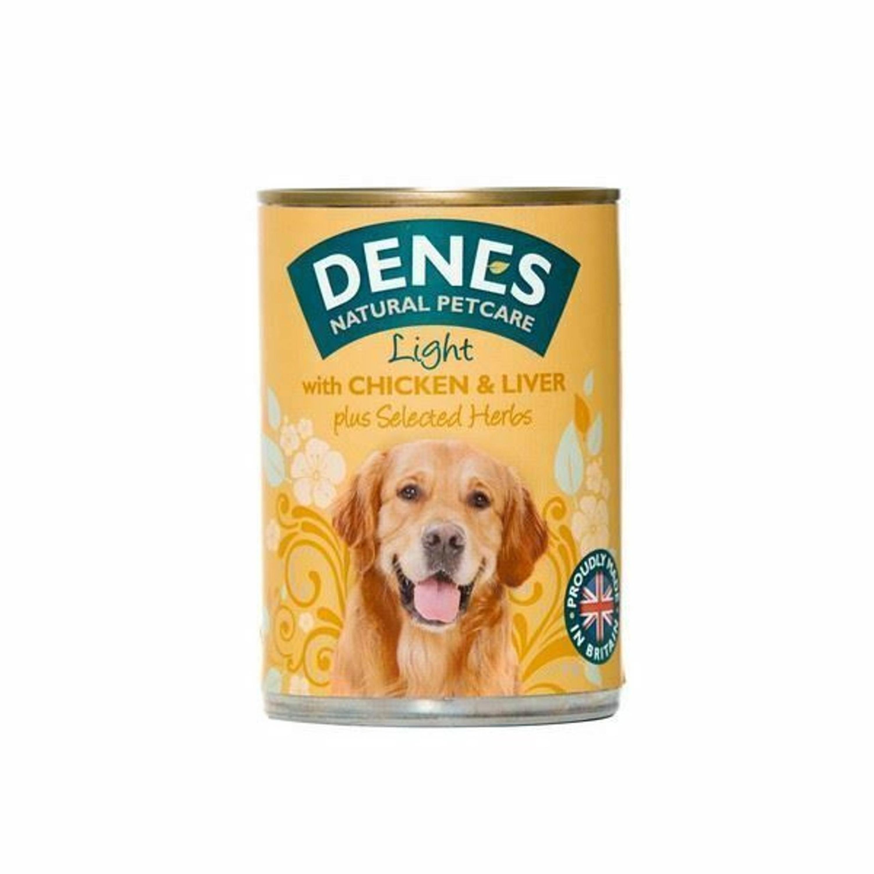 Denes Light With Chicken Liver and Added Herbs Dog Wet Food 4 x 400g