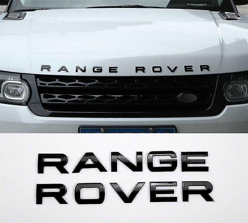 Sega Range rover gloss black lettering badge emblem front or rear for vogue sport evoque