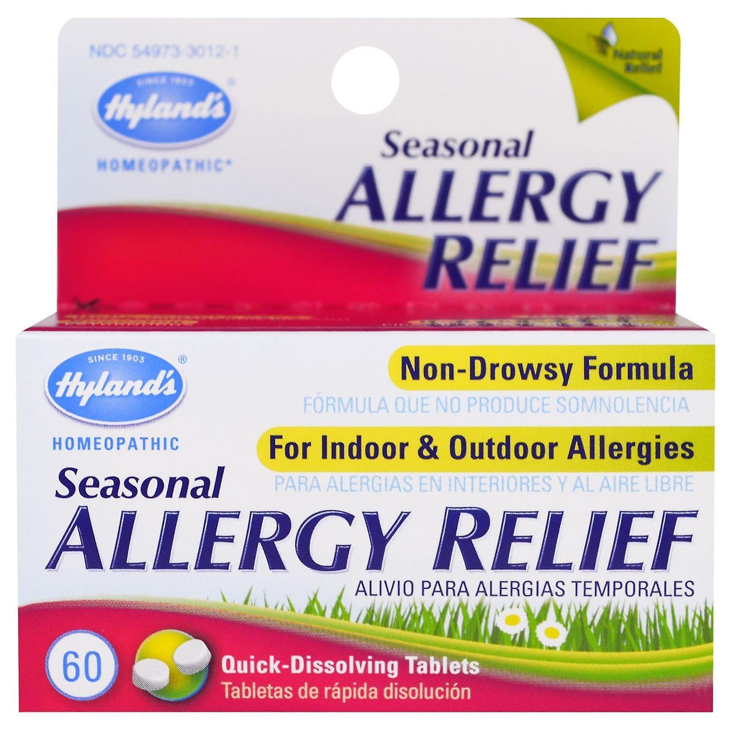 Hyland's, Seasonal Allergy Relief, 60 Quick-Dissolving Tablets