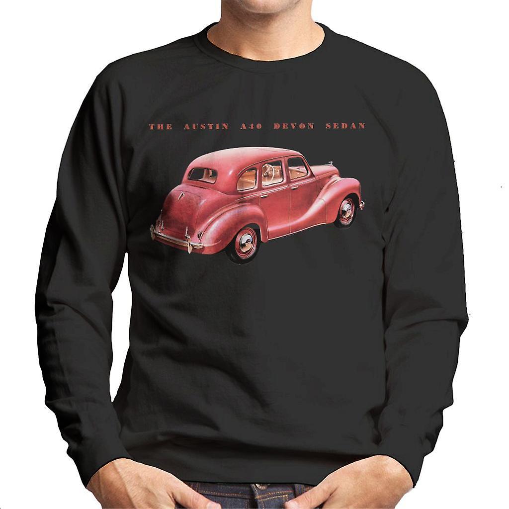 Austin A40 Devon Sedan British Motor Heritage Men's Sweatshirt Black Small