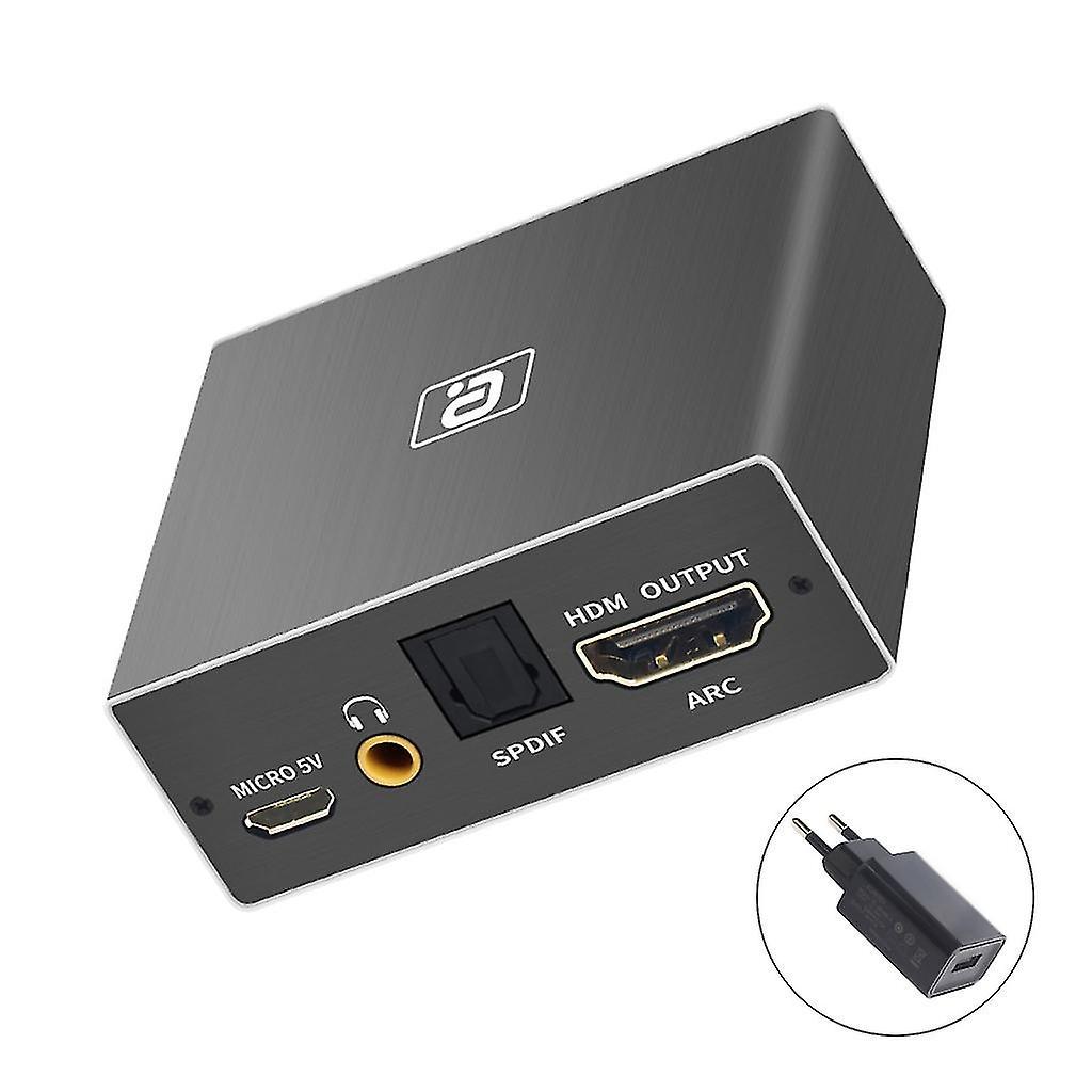 Guangzhou Yunlan Trading Co., Hdmi Arc Audio Extractor Adapter, Hdmi-compatible To Coaxial + Toslink(optical) EU Plug