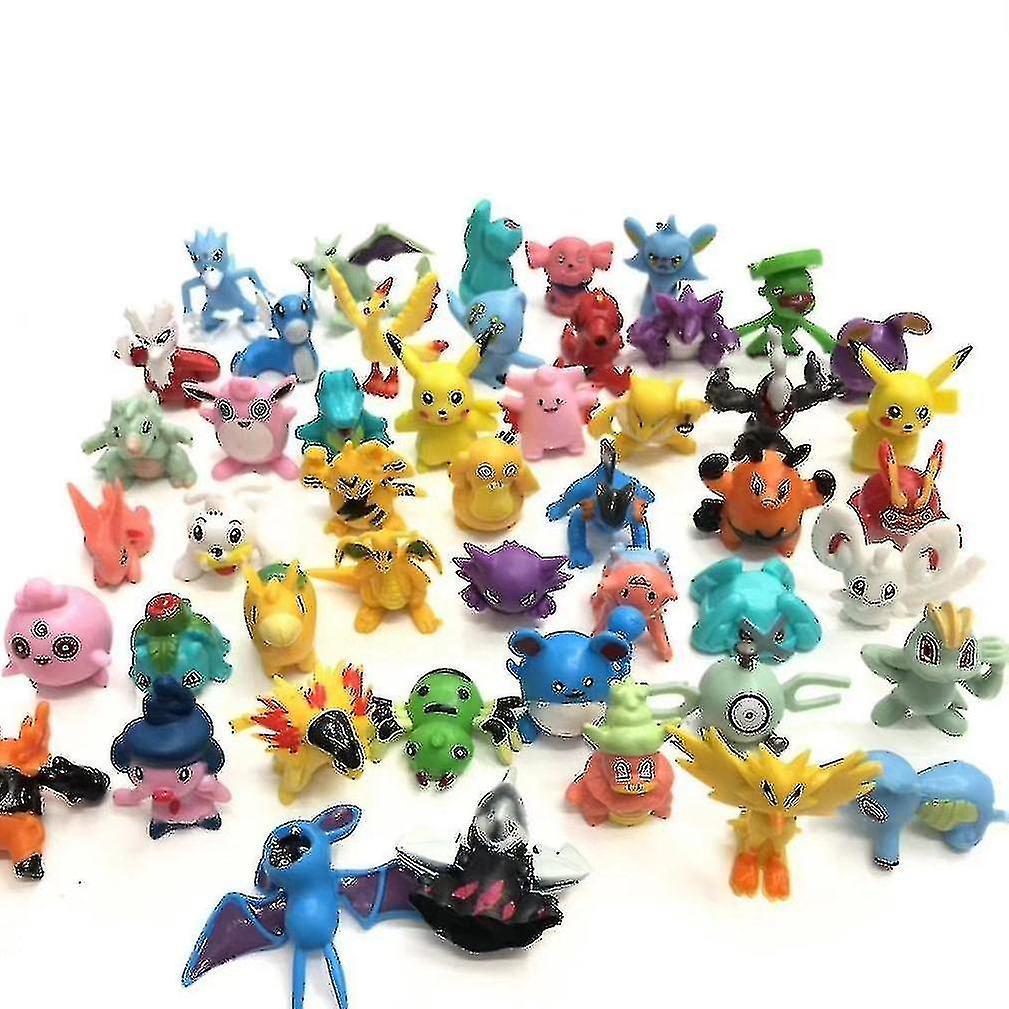 Mlsilm 144pcs Pokemon Go Figure Toy Pikachu Cute Anime Doll Model Xmas Gift E