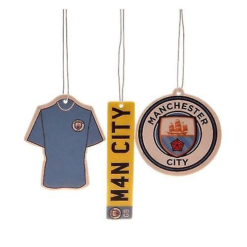 Manchester City FC Air Fresheners (Pack Of 3) Multicoloured One Size