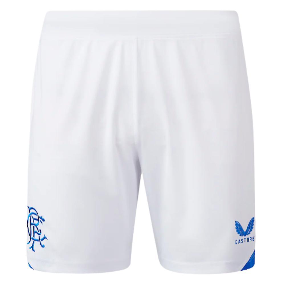 Castore 2023-2024 Rangers Home Shorts (White) Large Adults