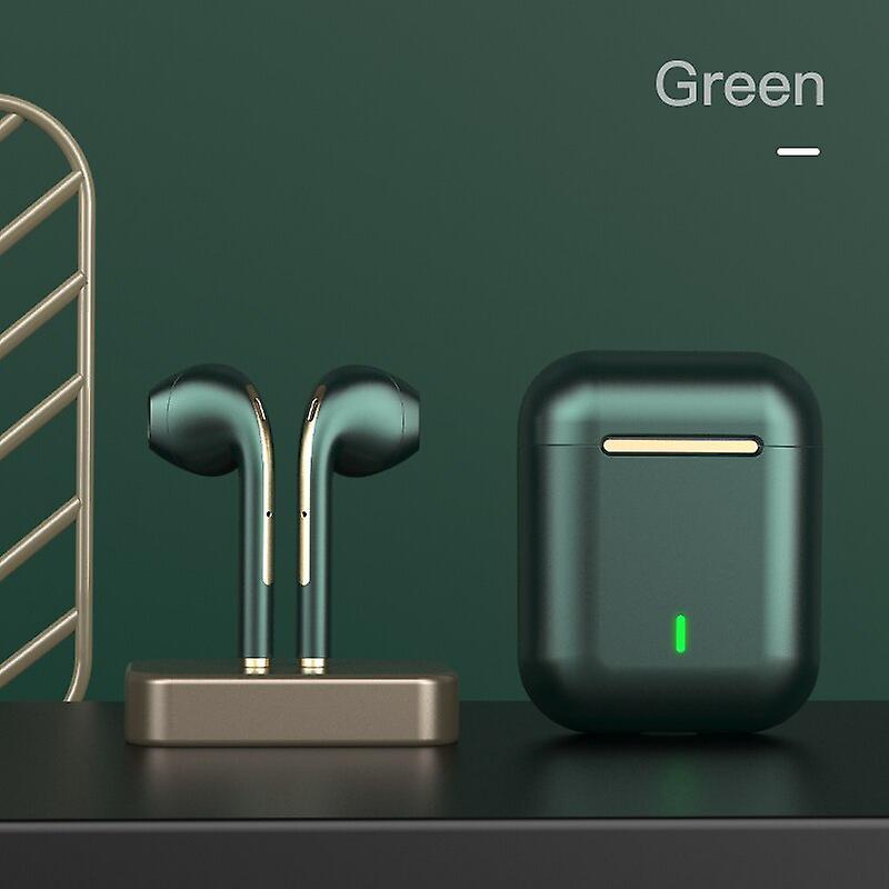 Wireless Headphones Tws Bluetooth Earbuds With Mic Waterproof  Hifi Stereo Music Earphone For Apple Iphone 12 13 Samsung Headphones & Headsets Green