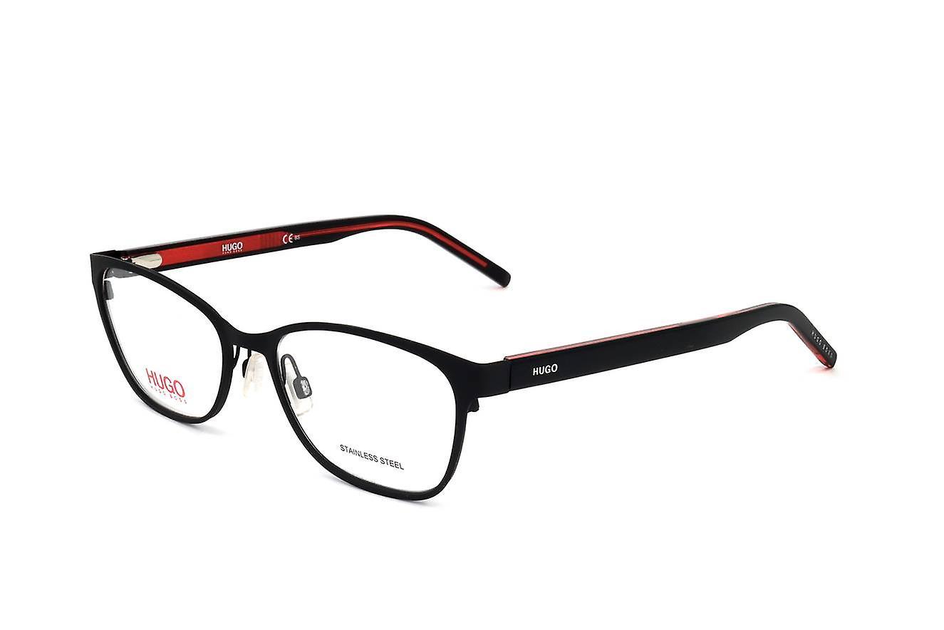 Eyewear Frames Hugo HG 1008 BLX MATTE BLACK RED 54/17/ WOMAN 54 Mm