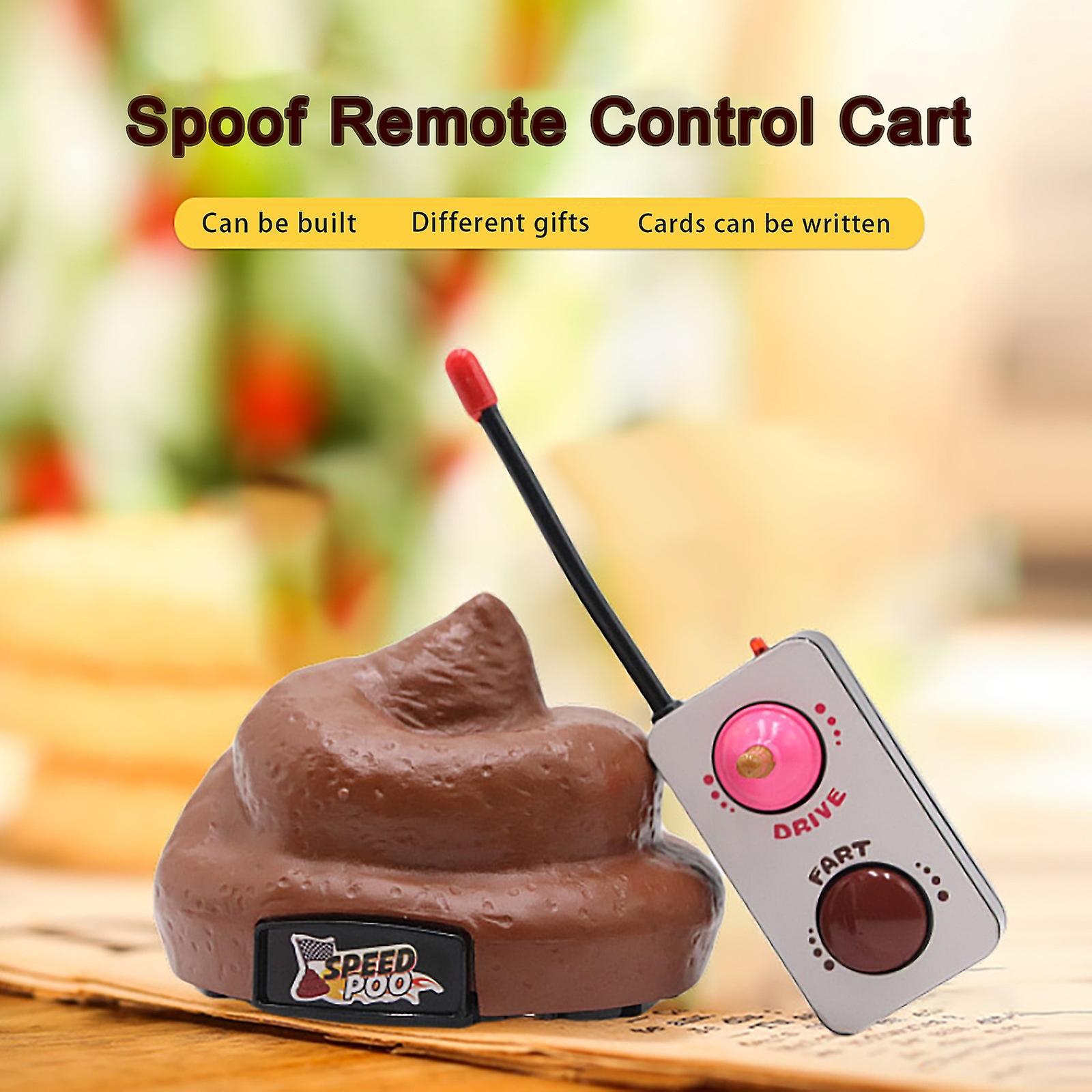 Unbrand Decompression Toy Remote Control Poop Car Funny Spoof Novelty Nausea Trick Toy K