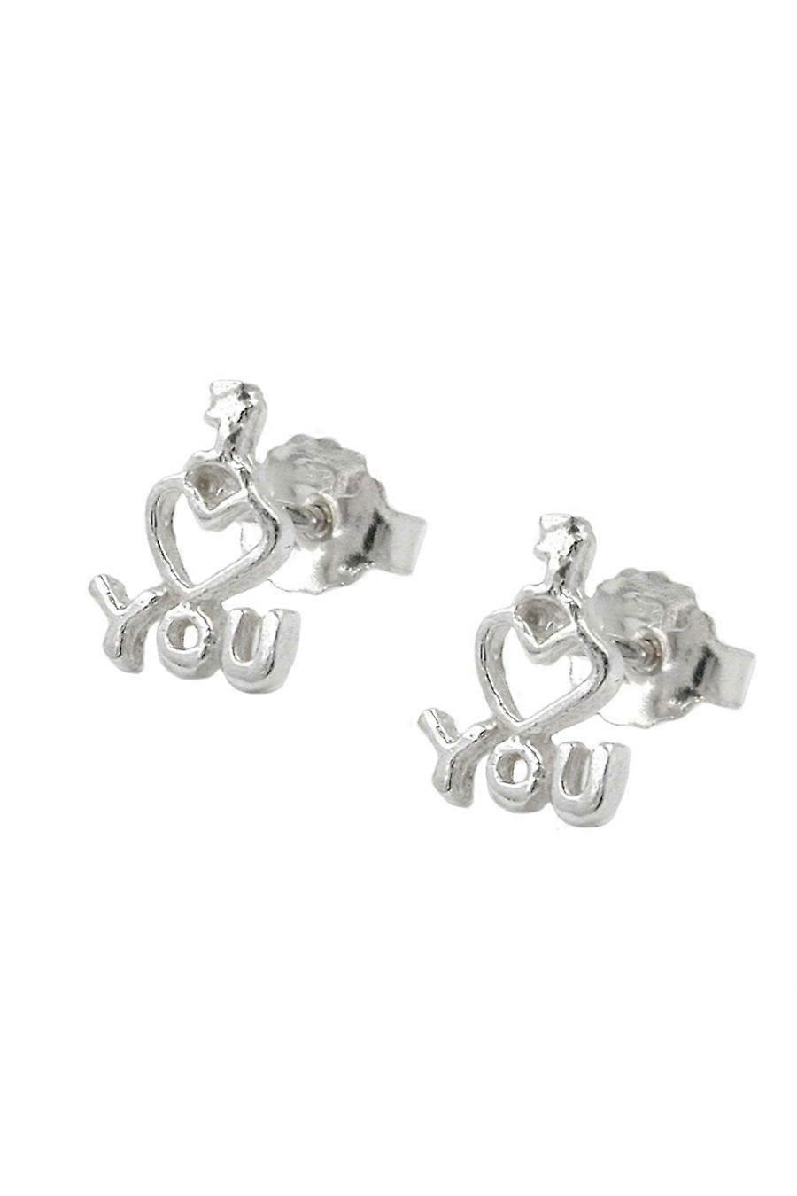 Gallay Stud Earrings I Love You Silver 925 - Gl92780