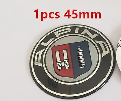 Car Badge 1-7pcs ALPINA Car Front Hood Bonnet Badge Rear Trunk emblem Steering Wheel sticker Wheel Center Hub Cap Badge Decal styling 1pcs 45mm