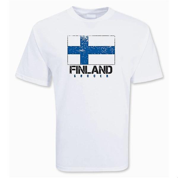 Gildan Finland Soccer T-shirt White LW