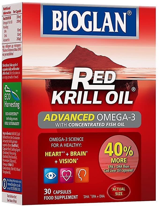 Bioglan, Red Krill Oil Advanced Omega 3, 30 Capsules