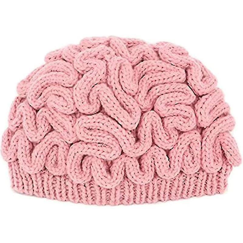 Unisex Knitted Brain Beanies Cap Novelty Hat Personality Adults Horrible Brain Ies *chyi